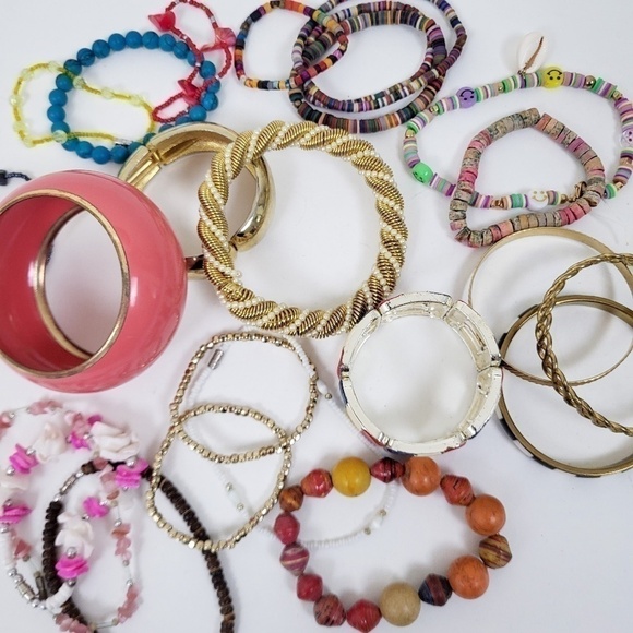 Bundle of Bangles Bracelets jewelry jewellery anklet anklets - Picture 2 of 11